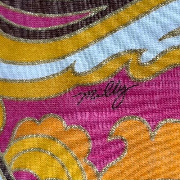 Milly of New York Paisley Print Scoop Neck Sleeveless Mini Dress Size 2 - Picture 9 of 13